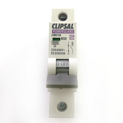 Clipsal PowerGuard CMB150 PCB6B150G B50 50A 50 Amp MCB Circuit Breaker Type B